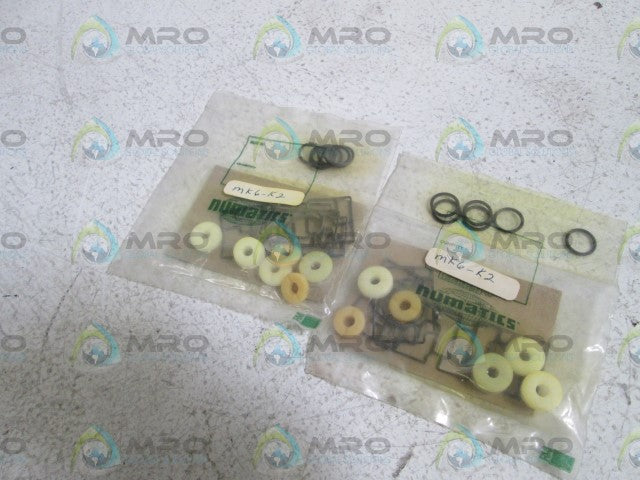 LOT OF 2 NUMATICS REPAIR KIT MK6-K2 *NEW IN FACTORY BAG*