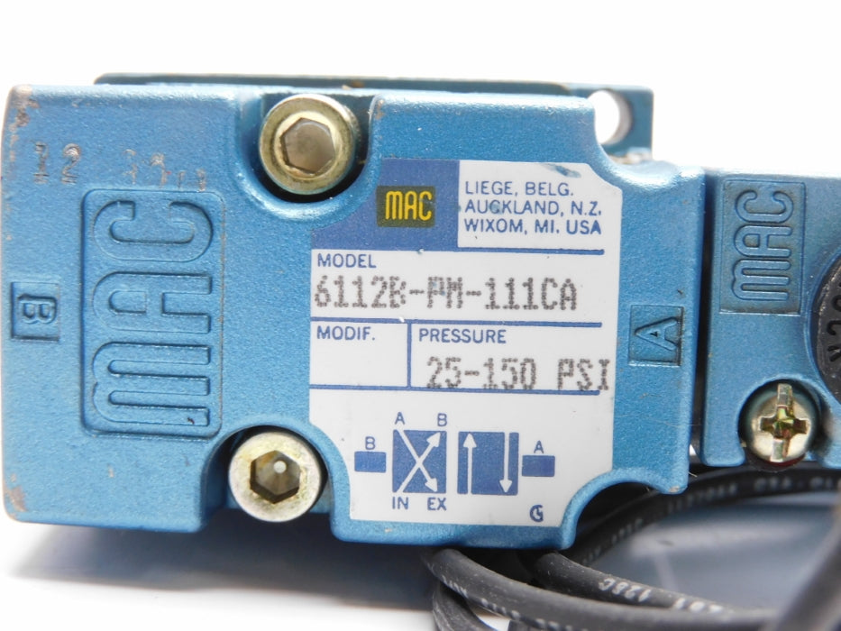 MAC 6112B-PM-111CA 110/120V 25-150PSI NSMP