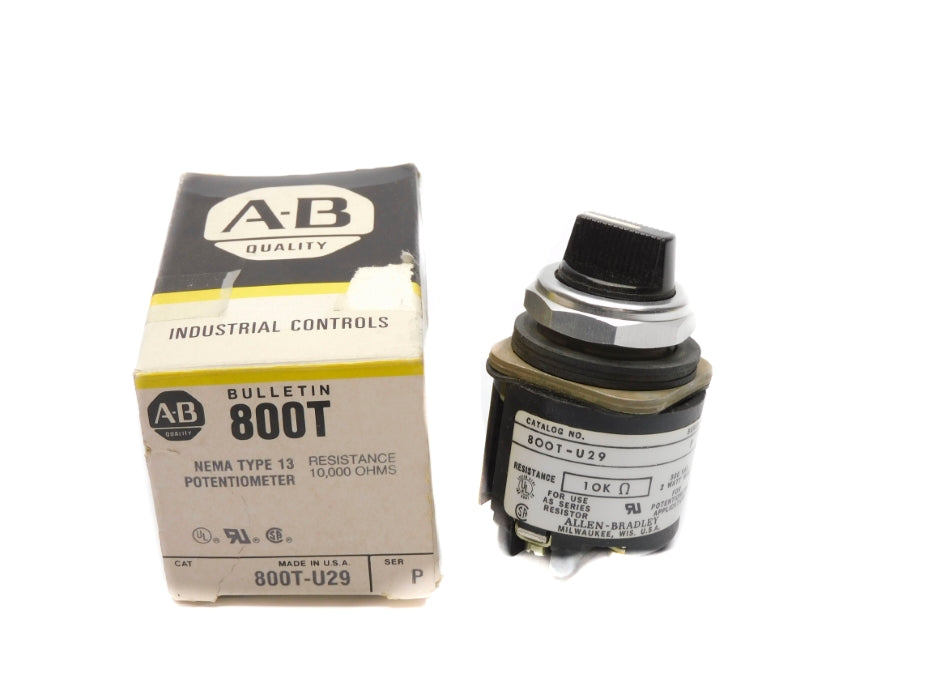 ALLEN BRADLEY 800T-U29 SER. P (BK/YL) NSMP