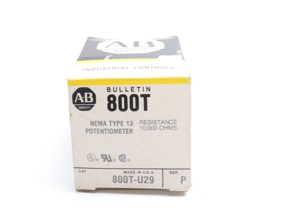 ALLEN BRADLEY 800T-U29 SER. P (BK/YL) NSMP