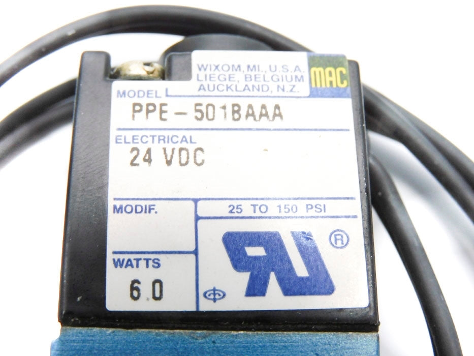MAC PPE-501BAAA 24VDC 25-150PSI NSNP