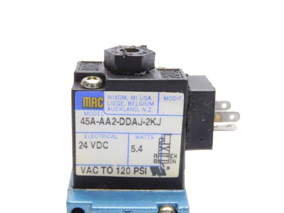 MAC 45A-AA2-DDAJ-2KJ 24VDC 120PSI NSMP