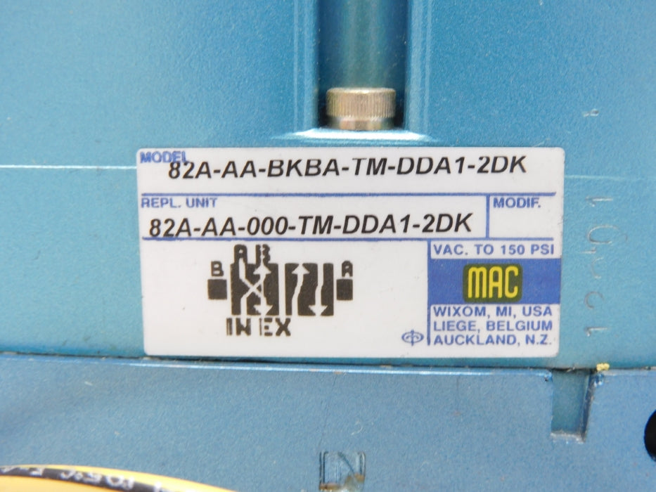 MAC 82A-AA-BKBA-TM-DDA1-2DK 24VDC 150PSI NSMP