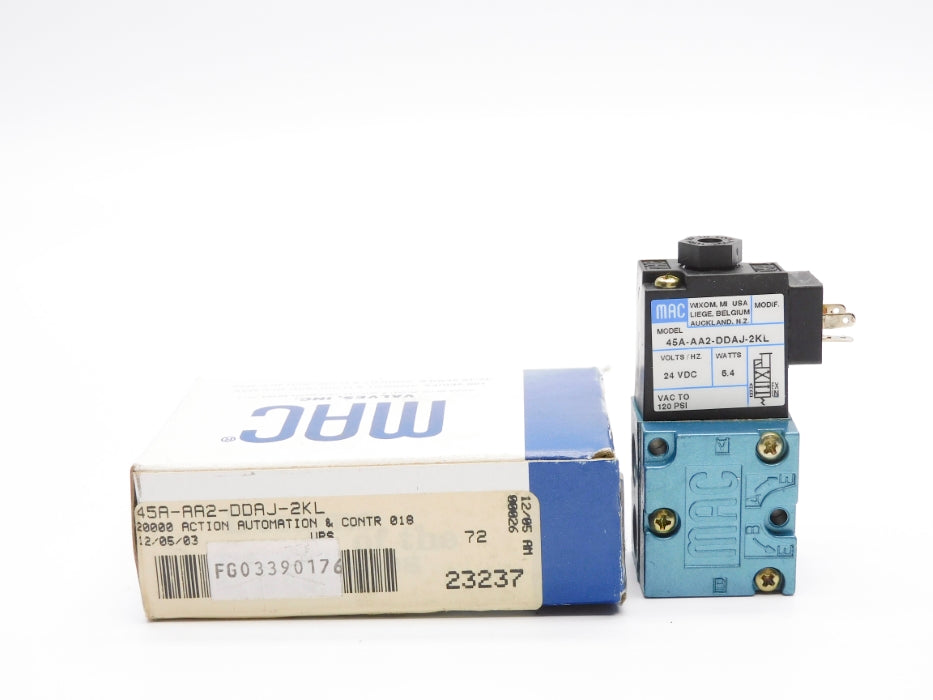 MAC 45A-AA2-DDAJ-2KL 24VDC 120PSI NSMP