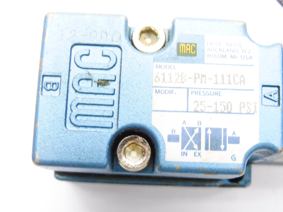 MAC 6112B-PM-111CA 110/120V 25-150PSI UNMP