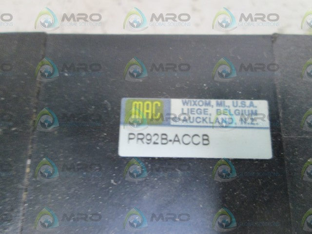 MAC VALVE PR92B-ACCB *NEW NO BOX*