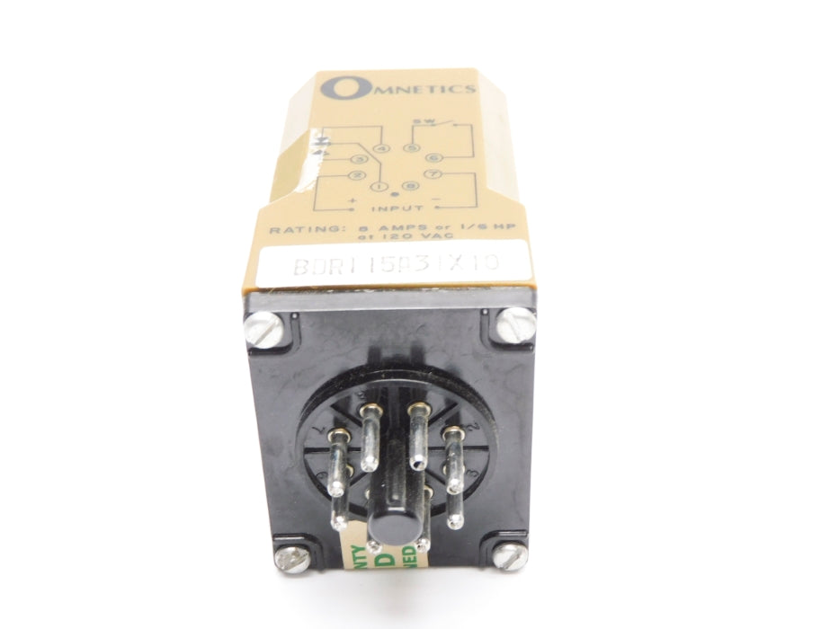 OMNETICS BDR115A31X10 120VAC 8A 0.6-10SEC UNMP