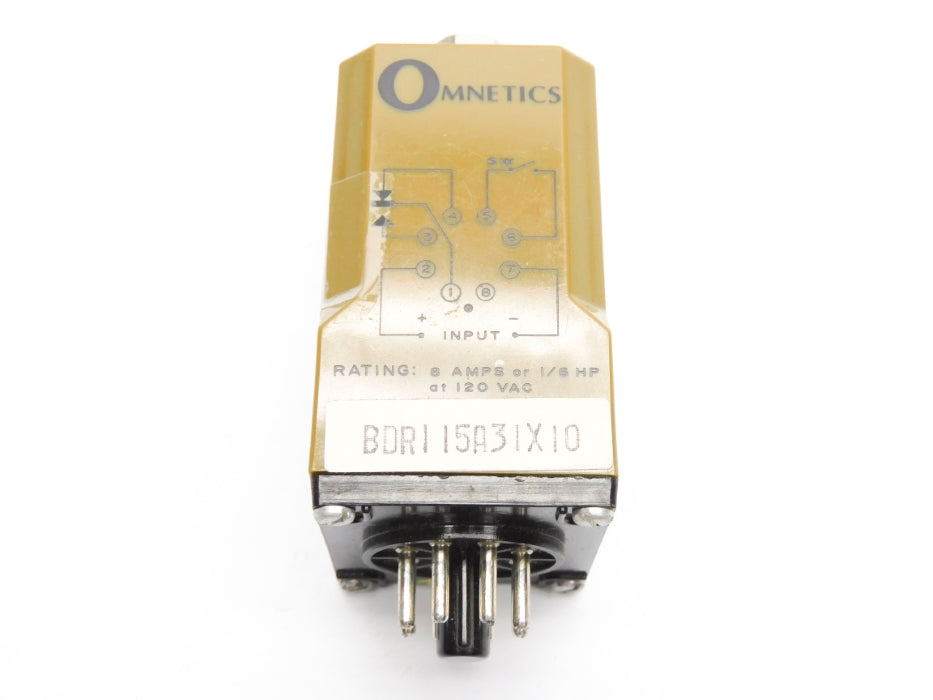 OMNETICS BDR115A31X10 120VAC 8A 0.6-10SEC UNMP
