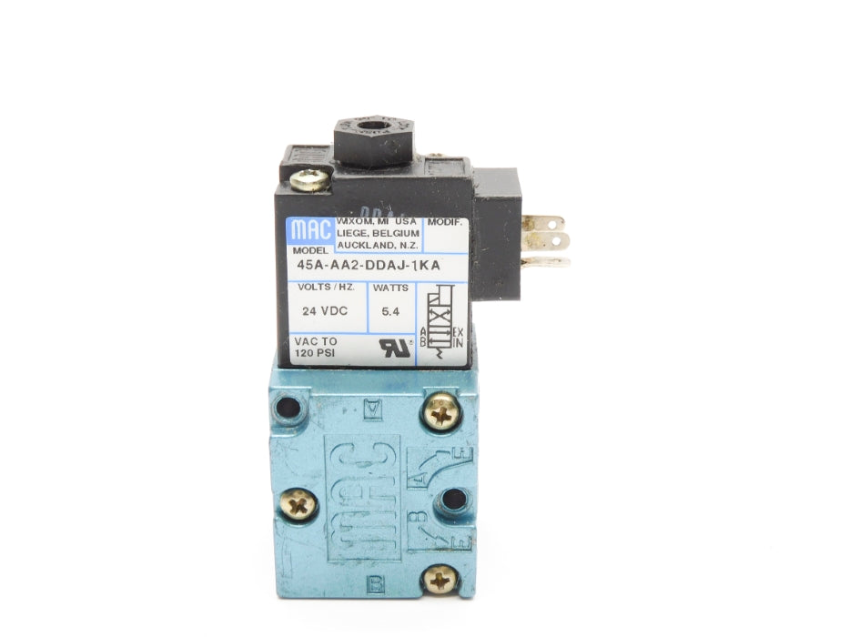 MAC 45A-AA2-DDAJ-1KA 24VDC 120PSI UNMP