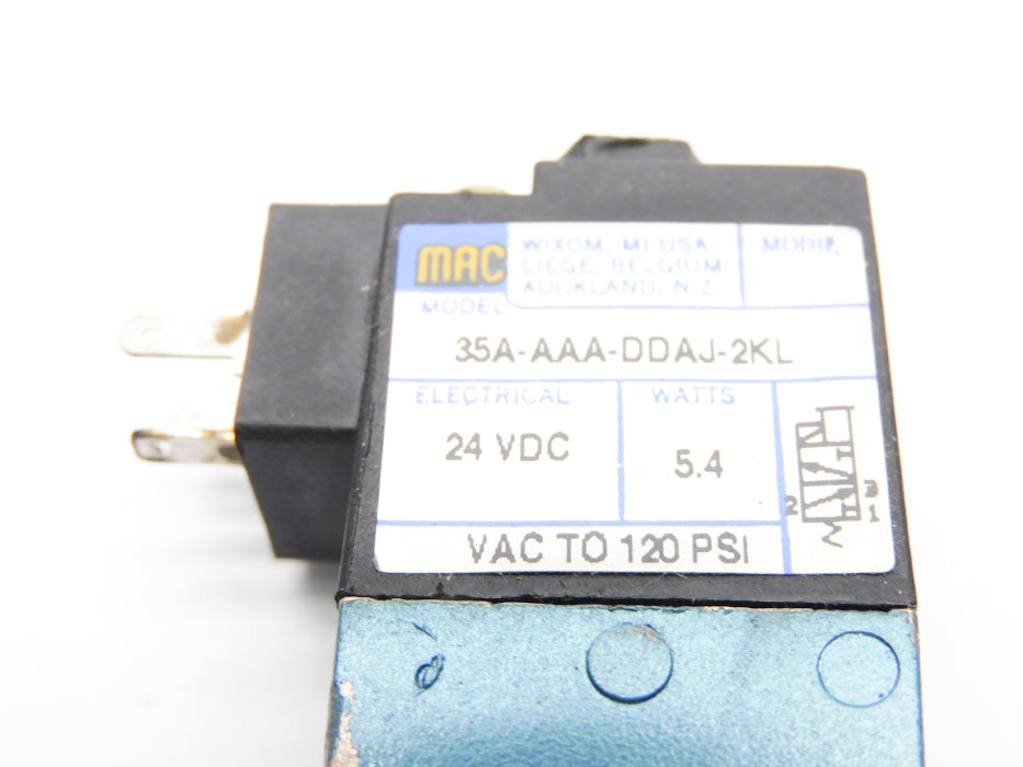 MAC 35A-AAA-DDAJ-2KL 24VDC 120PSI UNMP