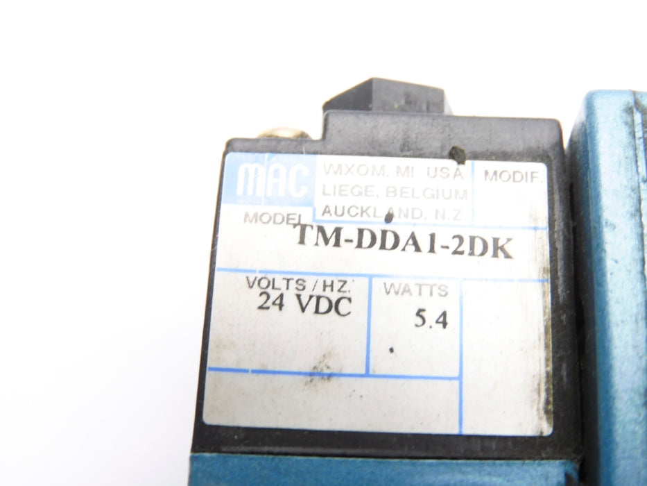 MAC 82A-EC-BAA-TM-DDA1-2DK 24VDC 150PSI UNMP