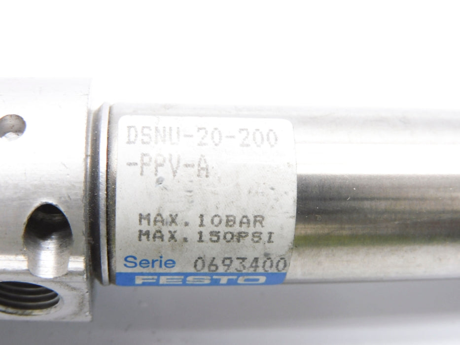 FESTO DSNU-20-200-PPV-A SER. 0693400 150PSI NSNP