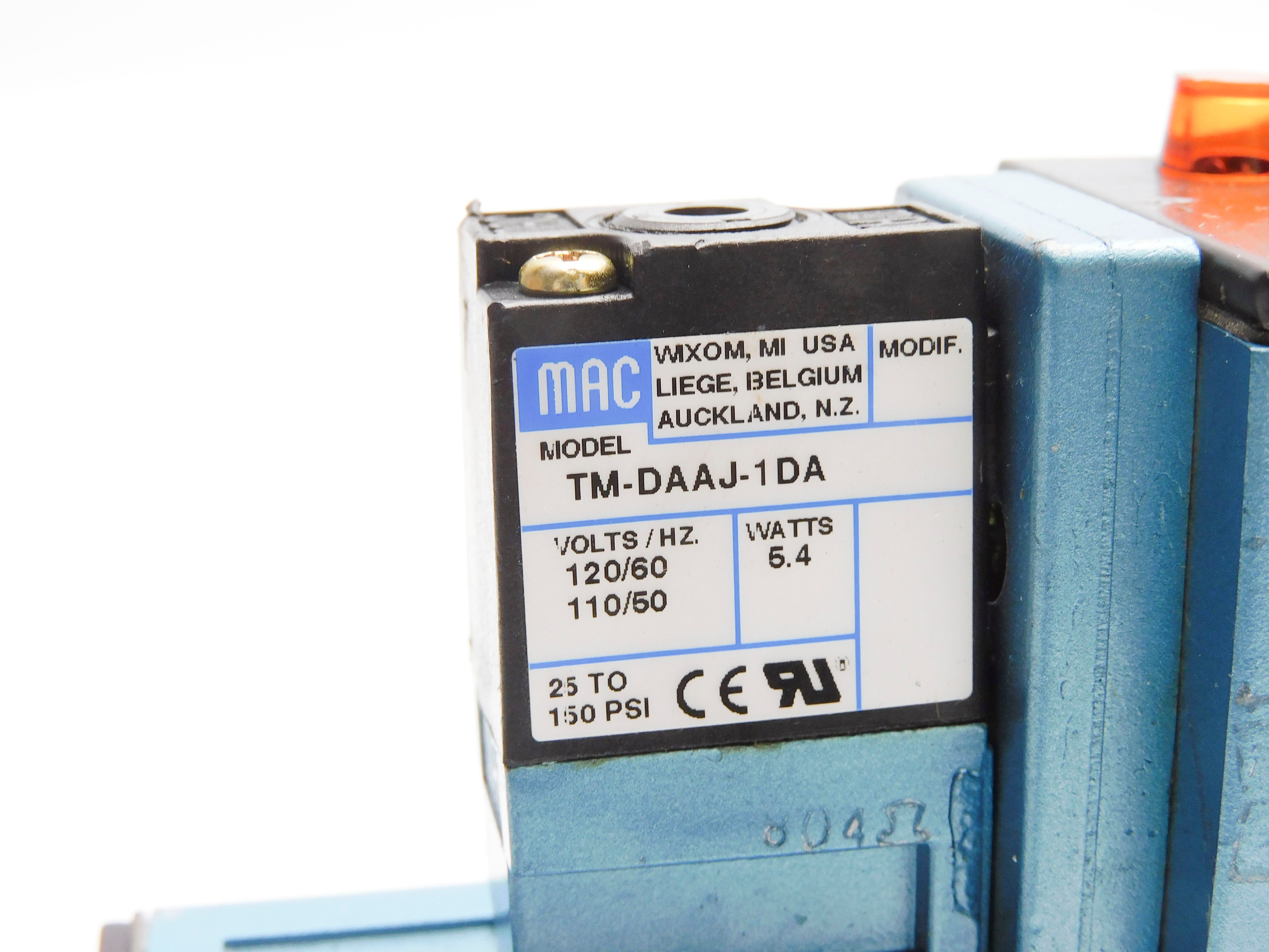MAC 82A-FC-CKA-TM-DAAP-1DA 110/120V 25-150PSI NSNP