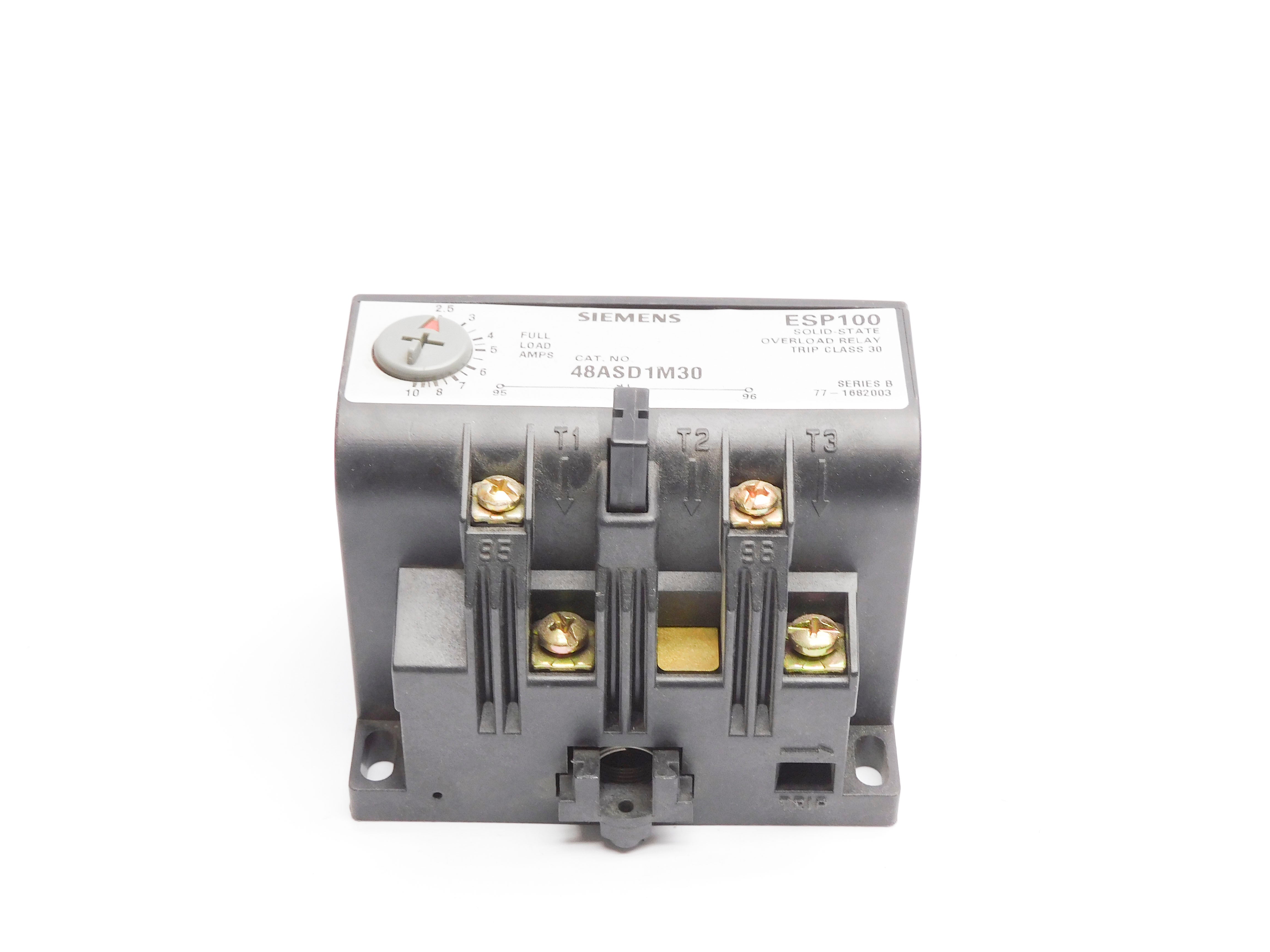 SIEMENS 48ASD1M30 SER. B 600VAC 2.5-10A NSNP