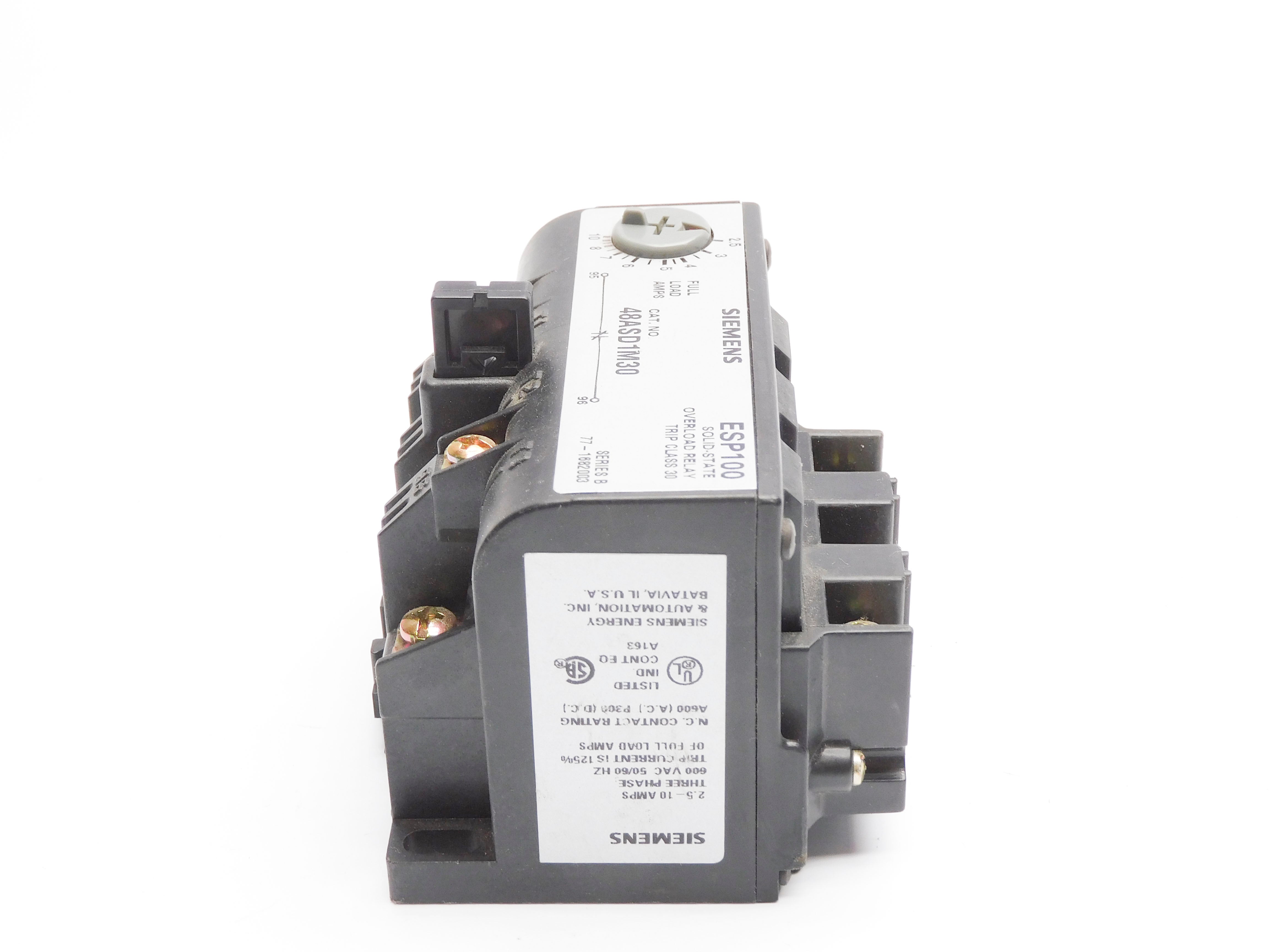 SIEMENS 48ASD1M30 SER. B 600VAC 2.5-10A NSNP