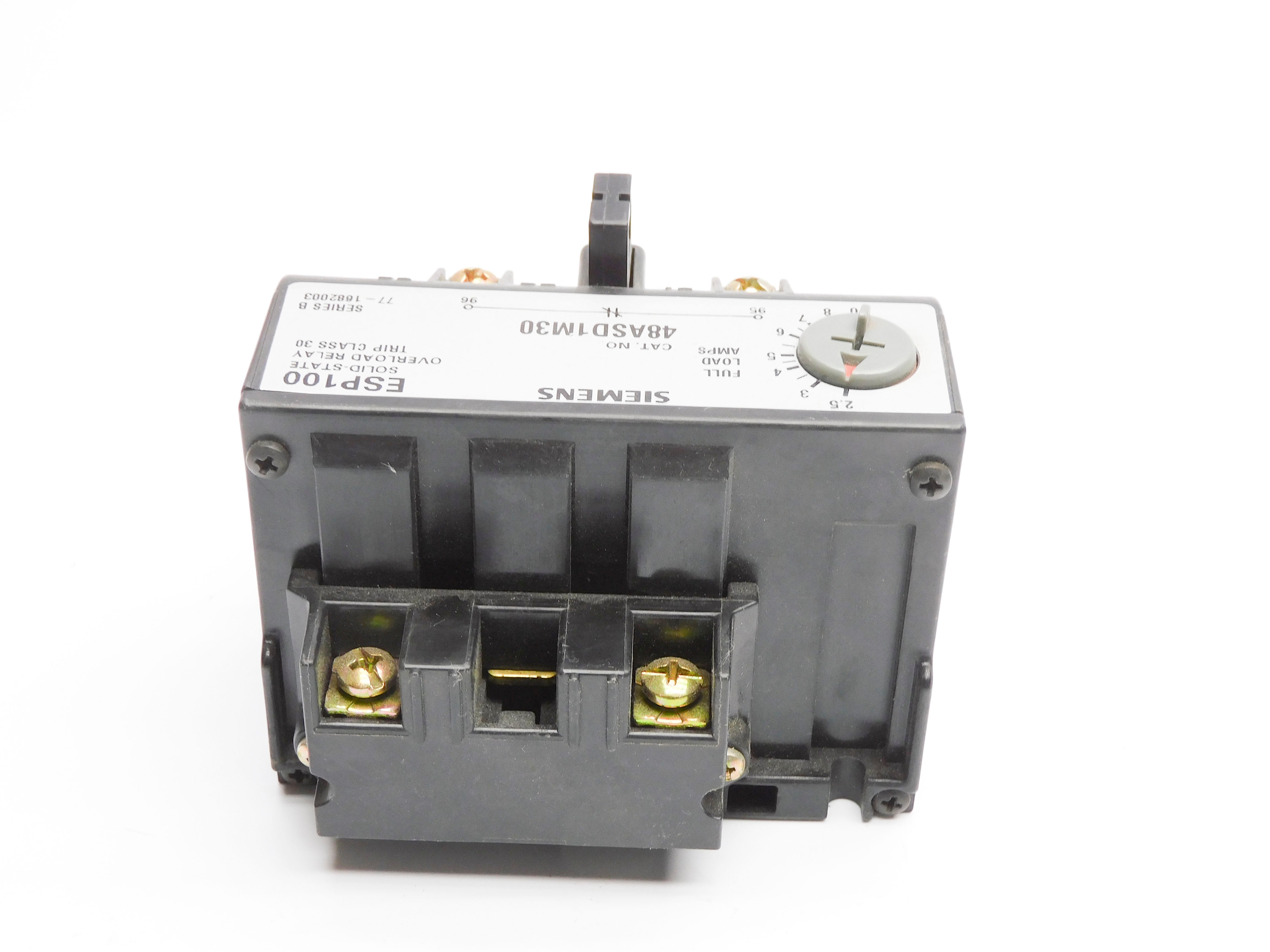 SIEMENS 48ASD1M30 SER. B 600VAC 2.5-10A NSNP