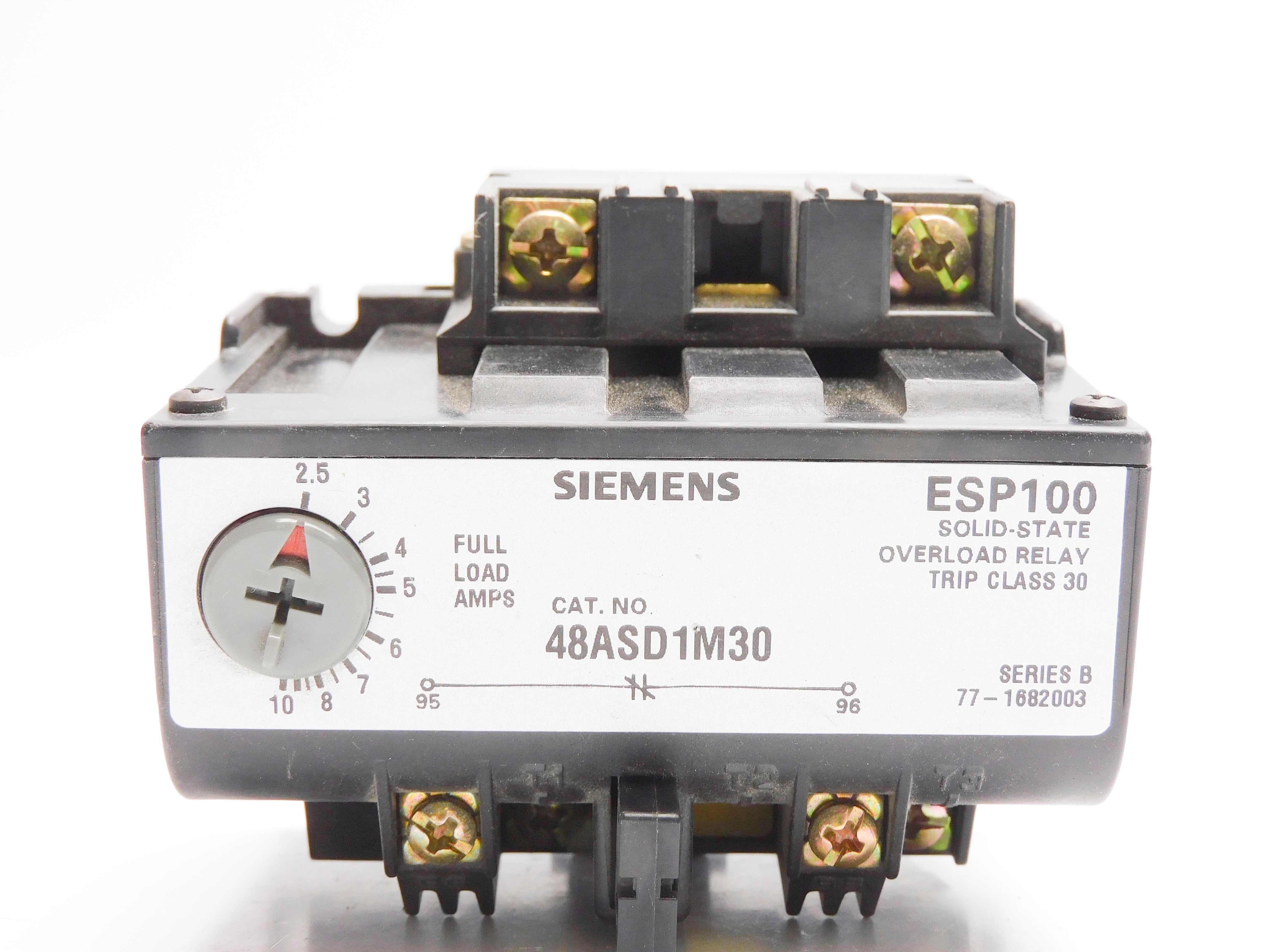 SIEMENS 48ASD1M30 SER. B 600VAC 2.5-10A NSNP