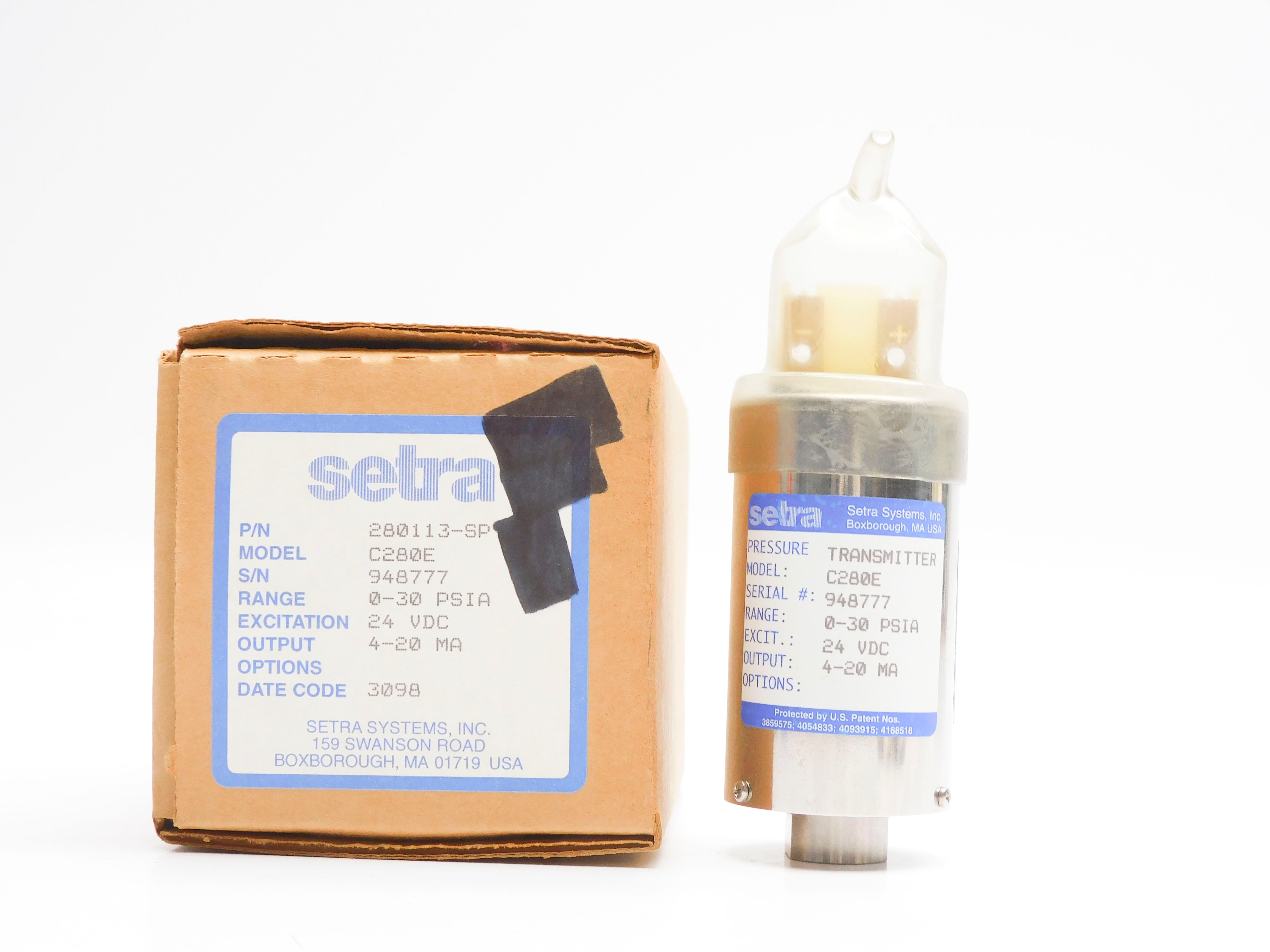 SETRA 280113-SP C280E 24VDC 0-30PSI NSMP