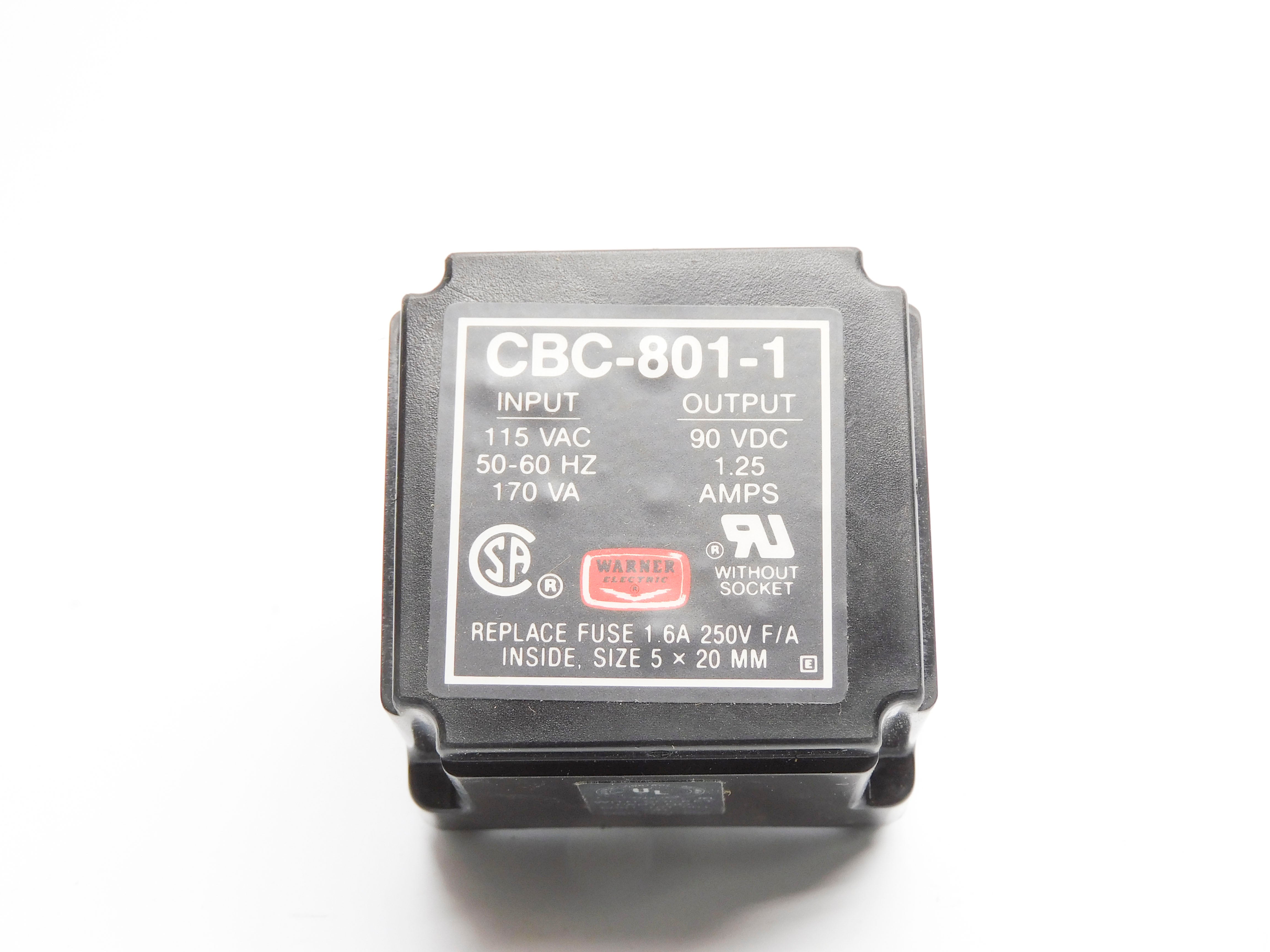 WARNER ELECTRIC CBC-801-1 6001-448-004 (AS PICTURED) NSMP