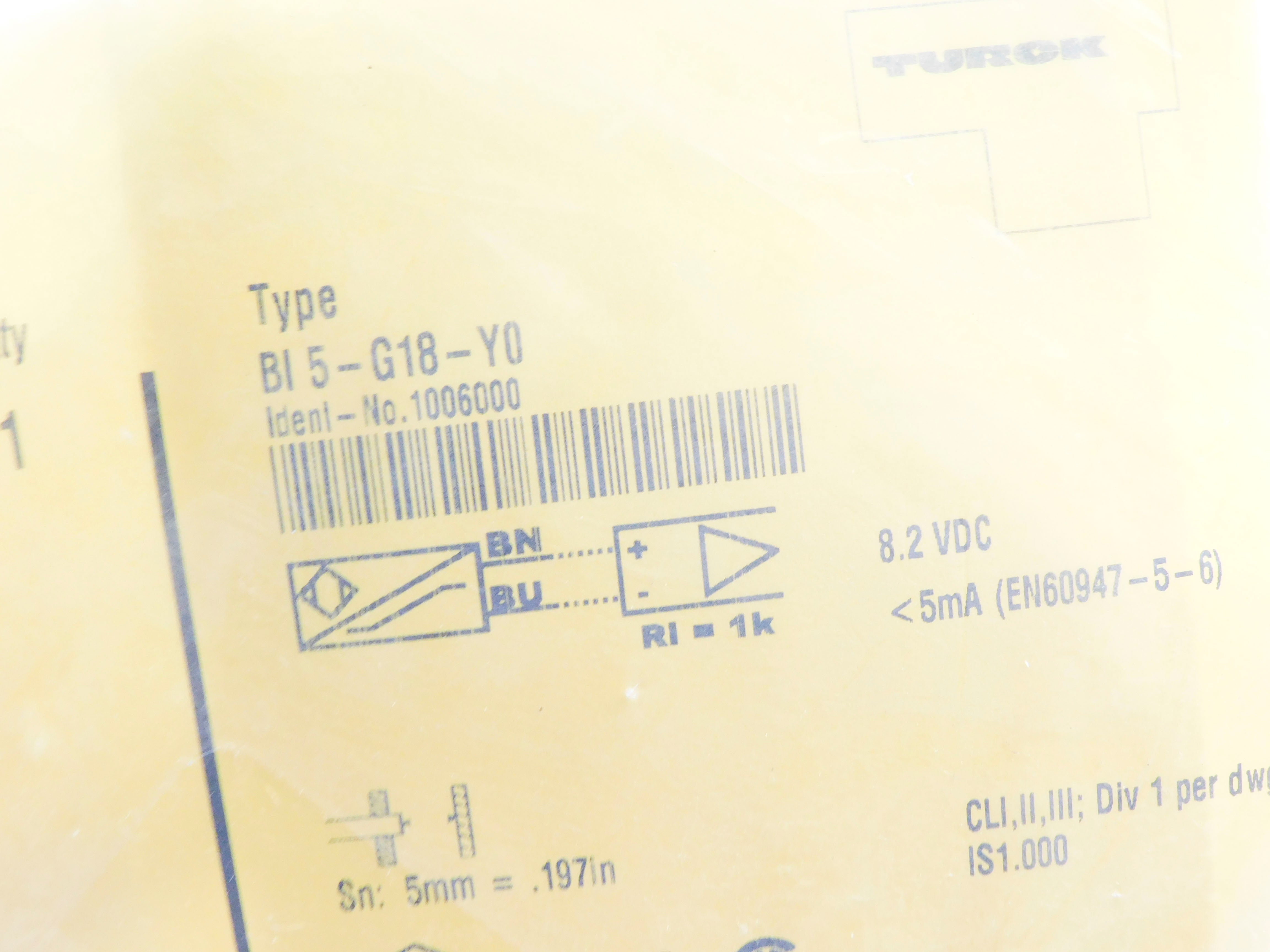 TURCK BI5-G18-Y0 1006000 NSMP