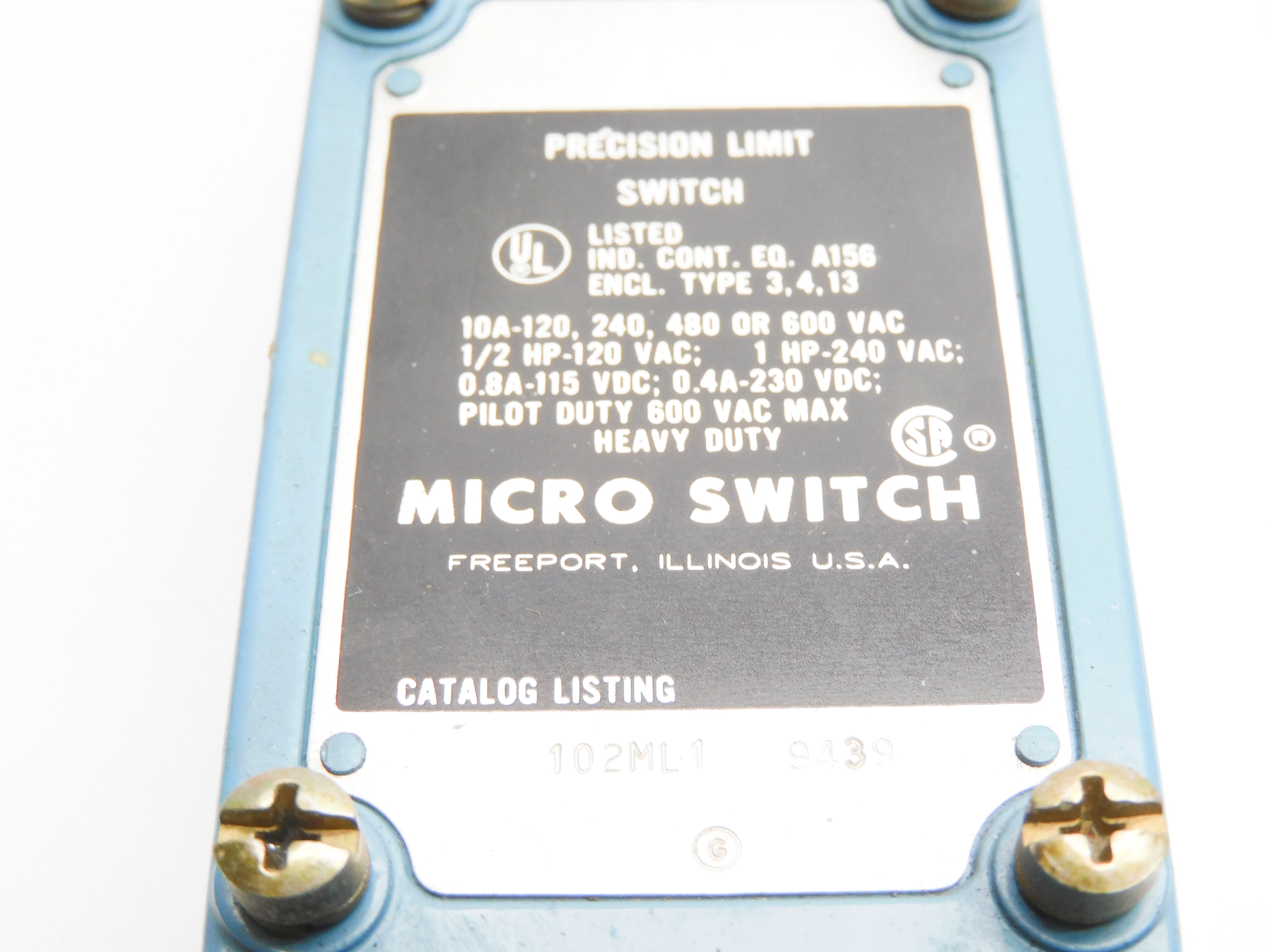 MICRO SWITCH 102ML1 UNMP