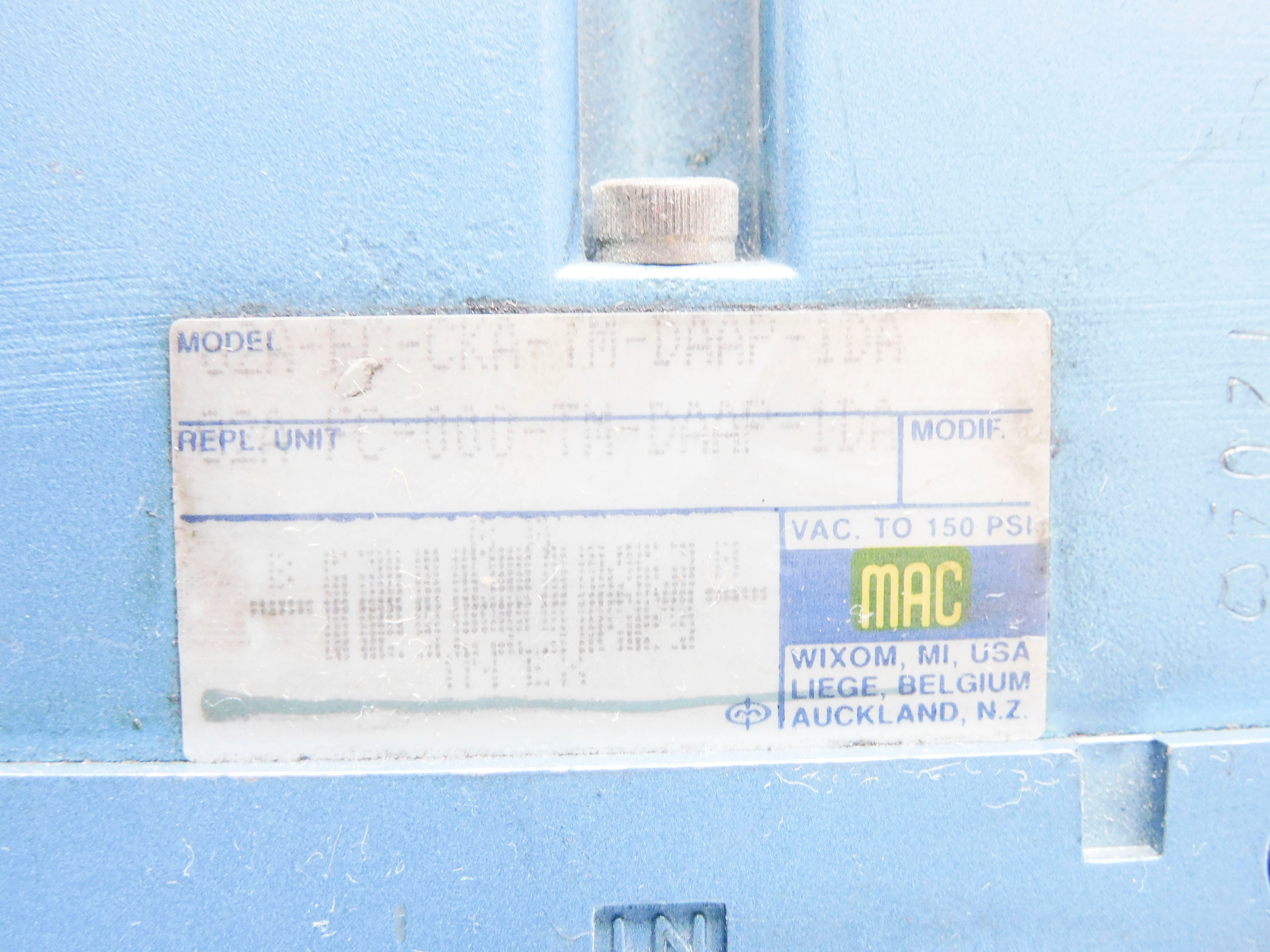MAC 82A-FC-CKA-TM-DAAP-1DA 110/120V 25-150PSI UNMP