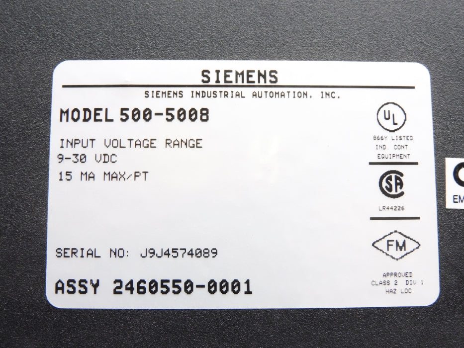 SIEMENS 500-5008 UNMP