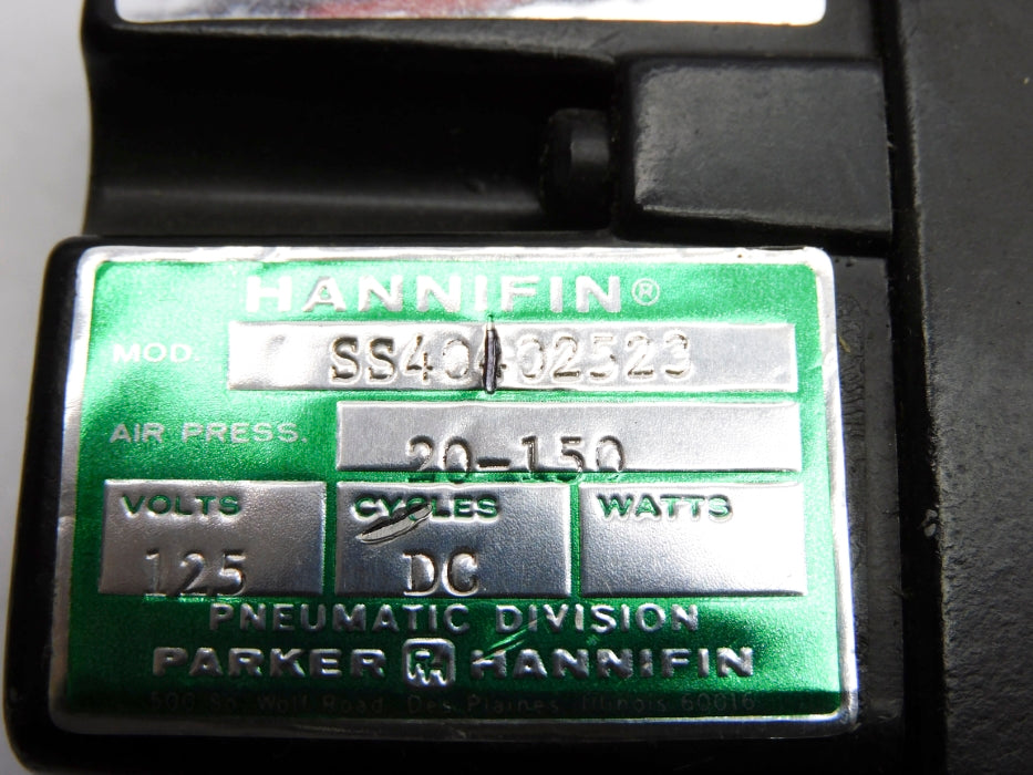 PARKER HANNIFIN SS40102523 125VDC 20-150PSI NSNP