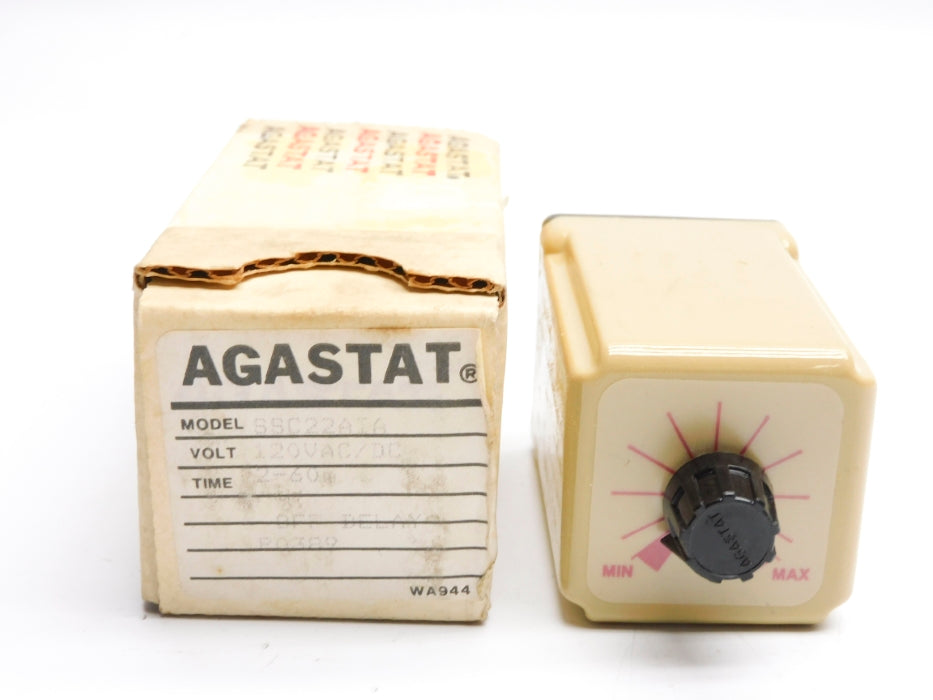 AGASTAT SSC22AIA 120VAC/DC 2-60MIN. NSMP