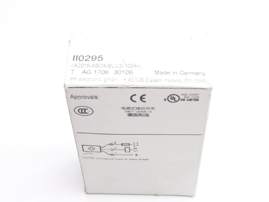 IFM EFECTOR IIA2015-ABOA/SL/LS-100AK II0295 20-250VAC/DC NSMP