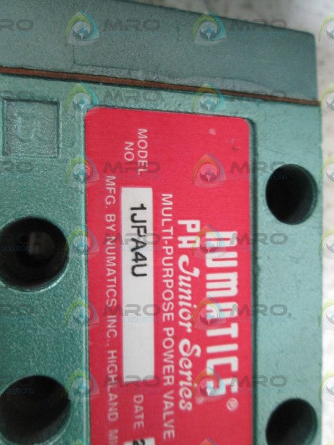 NUMATICS VALVE 1JPA4U *NEW NO BOX*