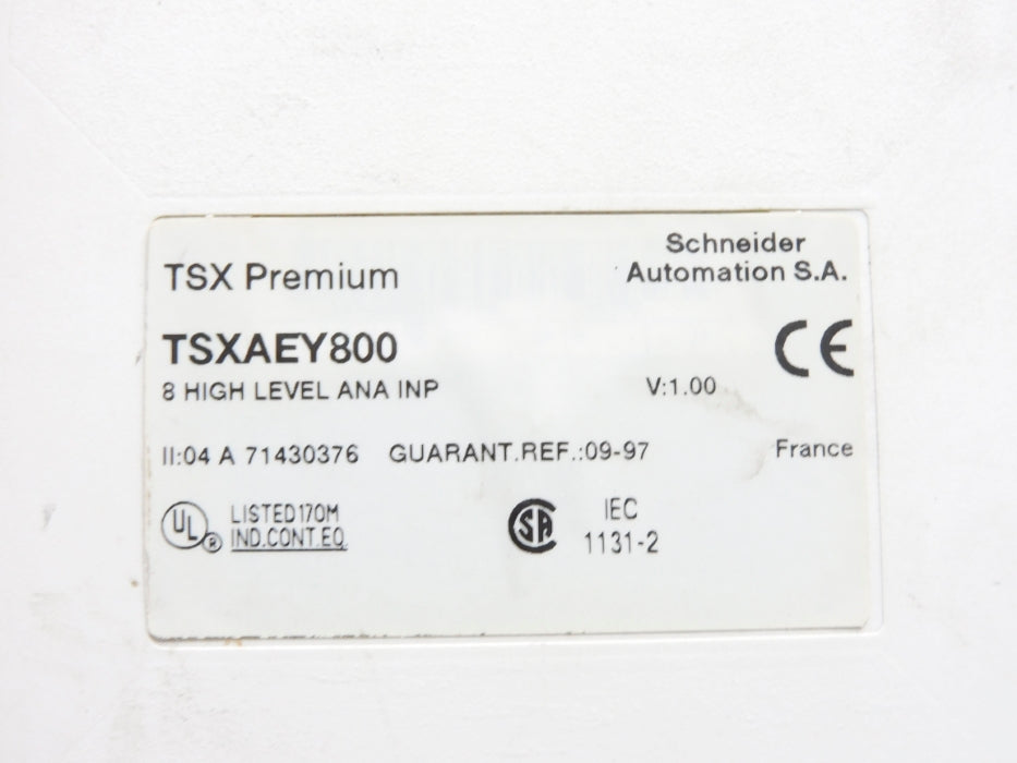 SCHNEIDER ELECTRIC TSXAEY800 UNMP