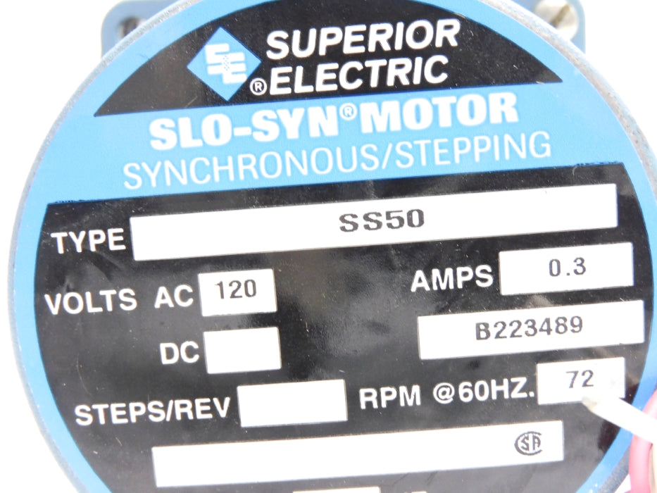 SUPERIOR ELECTRIC SS50 UNMP