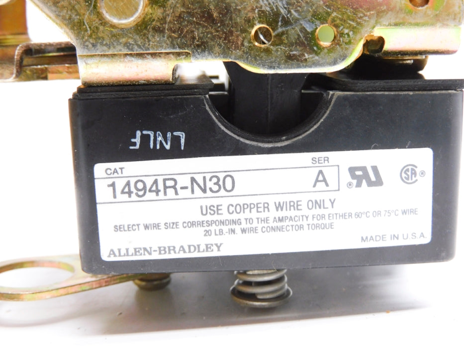 ALLEN BRADLEY 1494R-N30 SER. A (BR/YL) NSMP