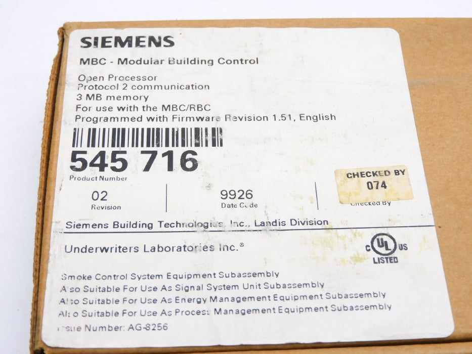 SIEMENS 545-716 NSFS