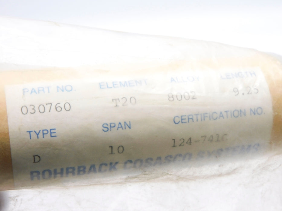 ROHRBACK COSASCO 030760 NSMP