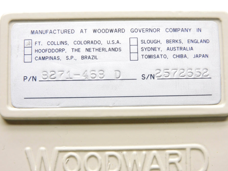 WOODWARD 8271-468D NSNP