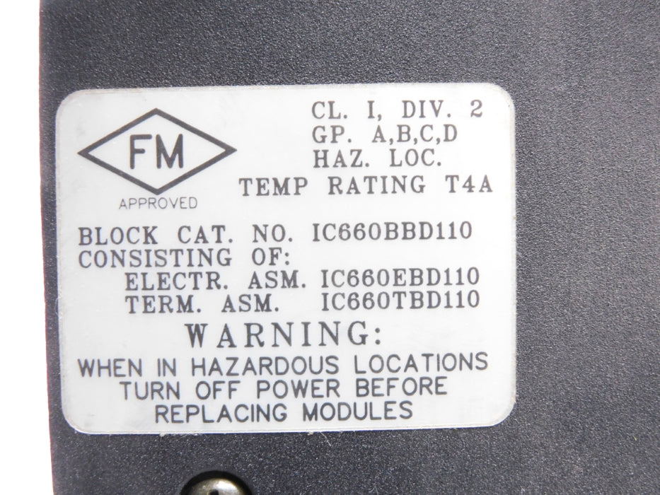 FANUC IC660EBD110C UNMP