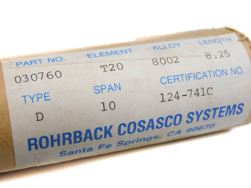 ROHRBACK COSASCO 030760 8.25" NSNP
