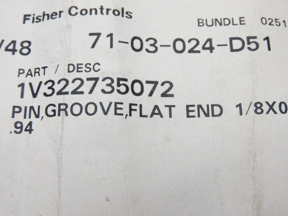 FISHER 1V322735072 NSNP