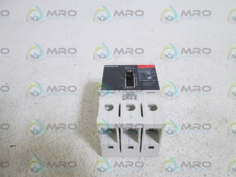 SIEMENS CIRCUIT BREAKER 15A LGB3B015 *NEW NO BOX*