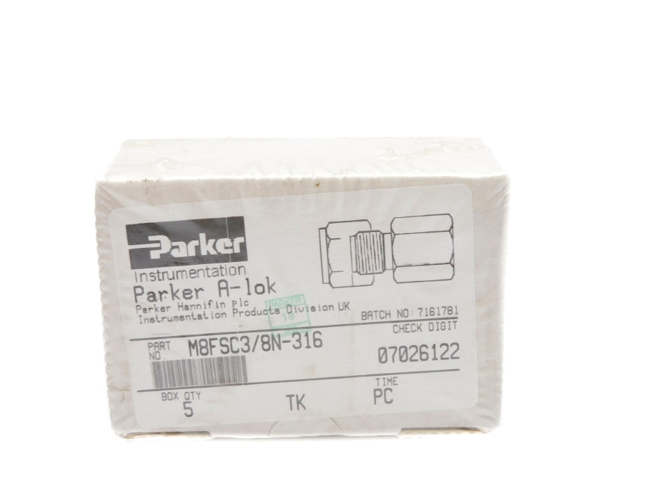 PARKER M8FSC3/8N-316 (PKG OF 5) NSFS