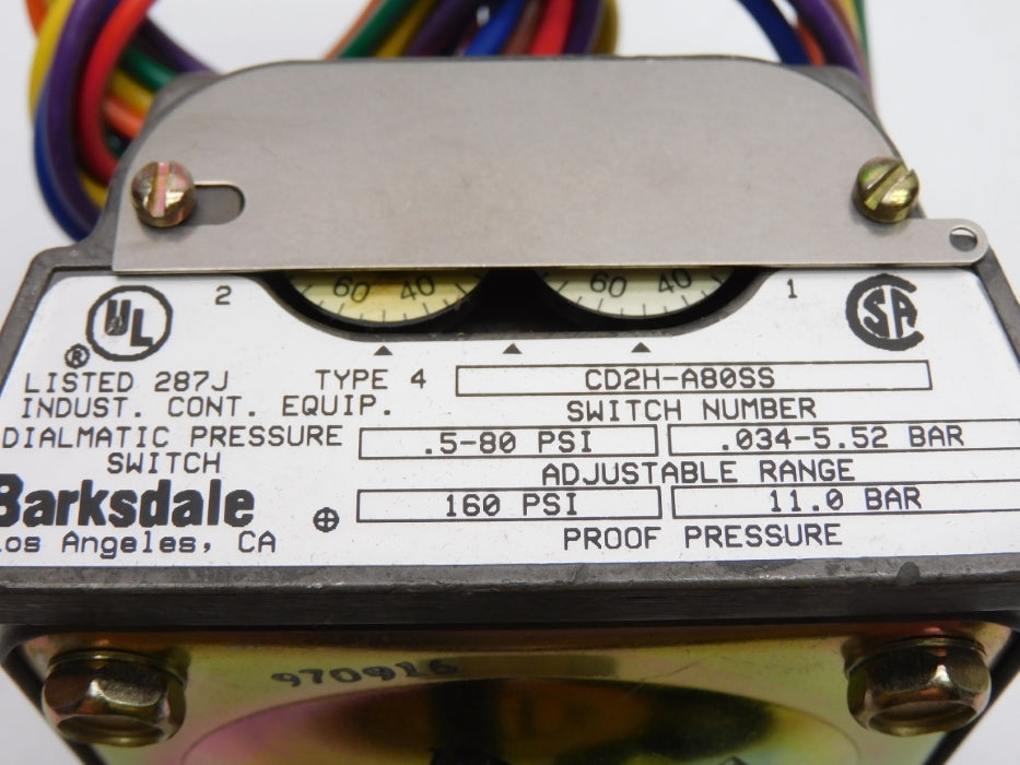 BARKSDALE CD2H-A80SS NSMP