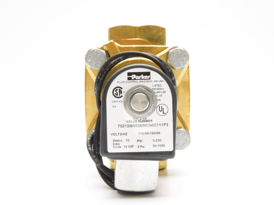 PARKER 7321GB53NMCN0C111P3 110/120V 5-230PSI NSMP
