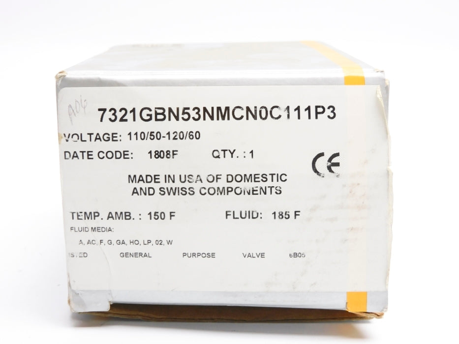 PARKER 7321GB53NMCN0C111P3 110/120V 5-230PSI NSMP