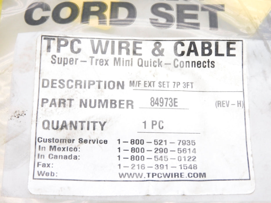 TPC WIRE & CABLE 84973E NSMP