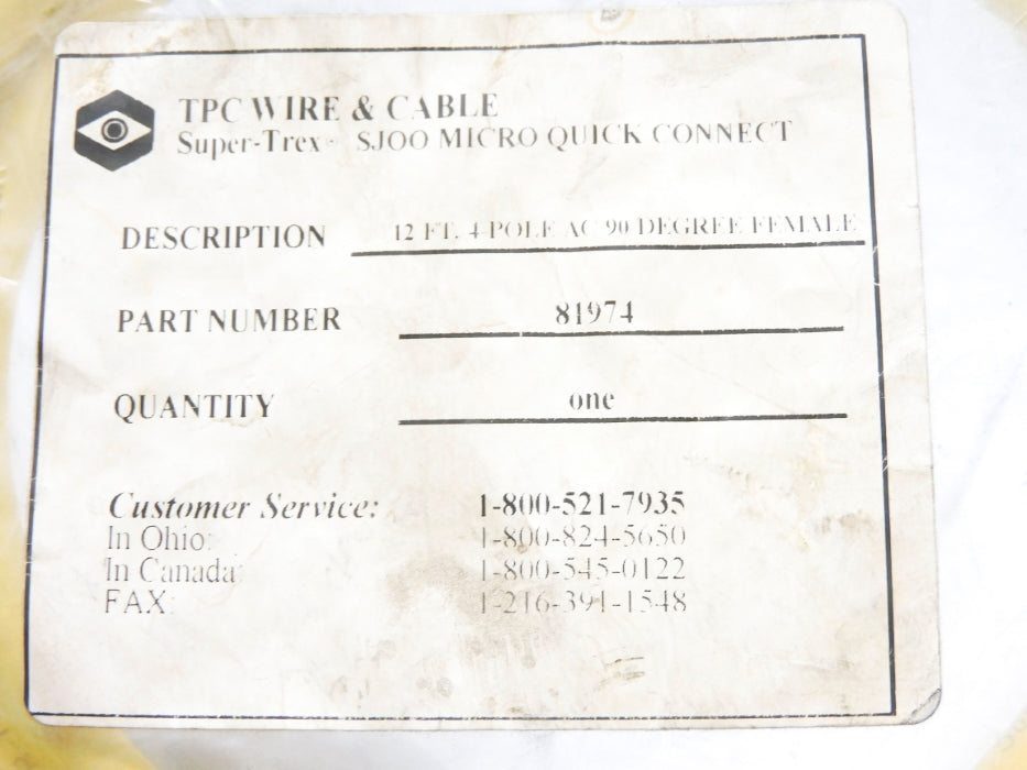 TPC WIRE & CABLE 81974 NSMP