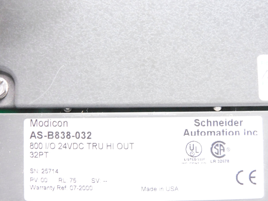 SCHNEIDER ELECTRIC AS-B838-032 UNMP