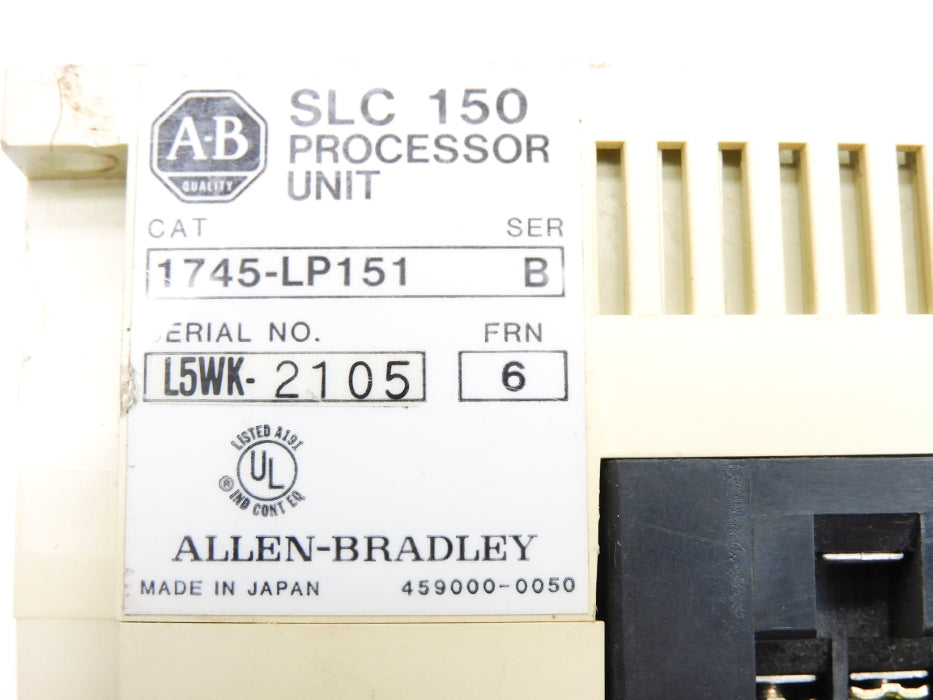 ALLEN BRADLEY 1745-LP151 SER. B F/W 6 UNMP