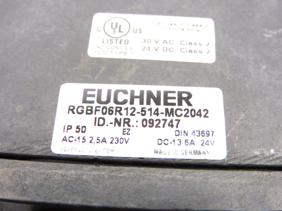 EUCHNER RGBF06R12-514-MC2042 092747 NSMP